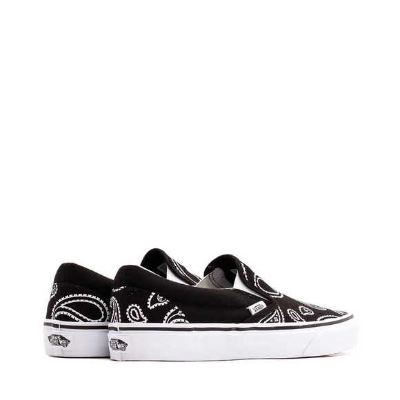 Vans Classic Slip-On (Peace Paisley) EUC Black/True White Men's 8.5, Women's 10 - Picture 3 of 9